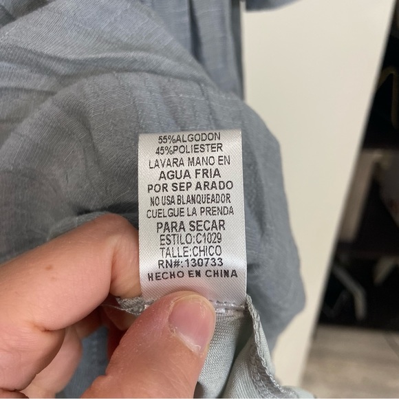 NWT Umgee Embroidered Dress in Cool Grey - Picture 11 of 16